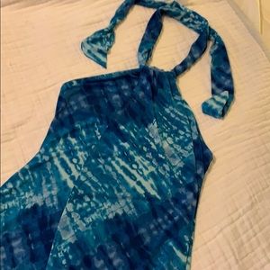 venus waterfall maxi dress